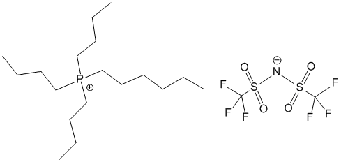 Tributylhexylphosphonium bis(trifluoromethyl sulfonyl)imide_C20H40F6NO4PS2