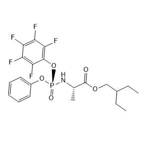 2-ethylbutyl ((S)-(perfluorophenoxy)(phenoxy)phosphoryl)-L-alaninate_1911578-98-7